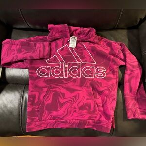 Adidas Kids Magenta Swirl Hoodie